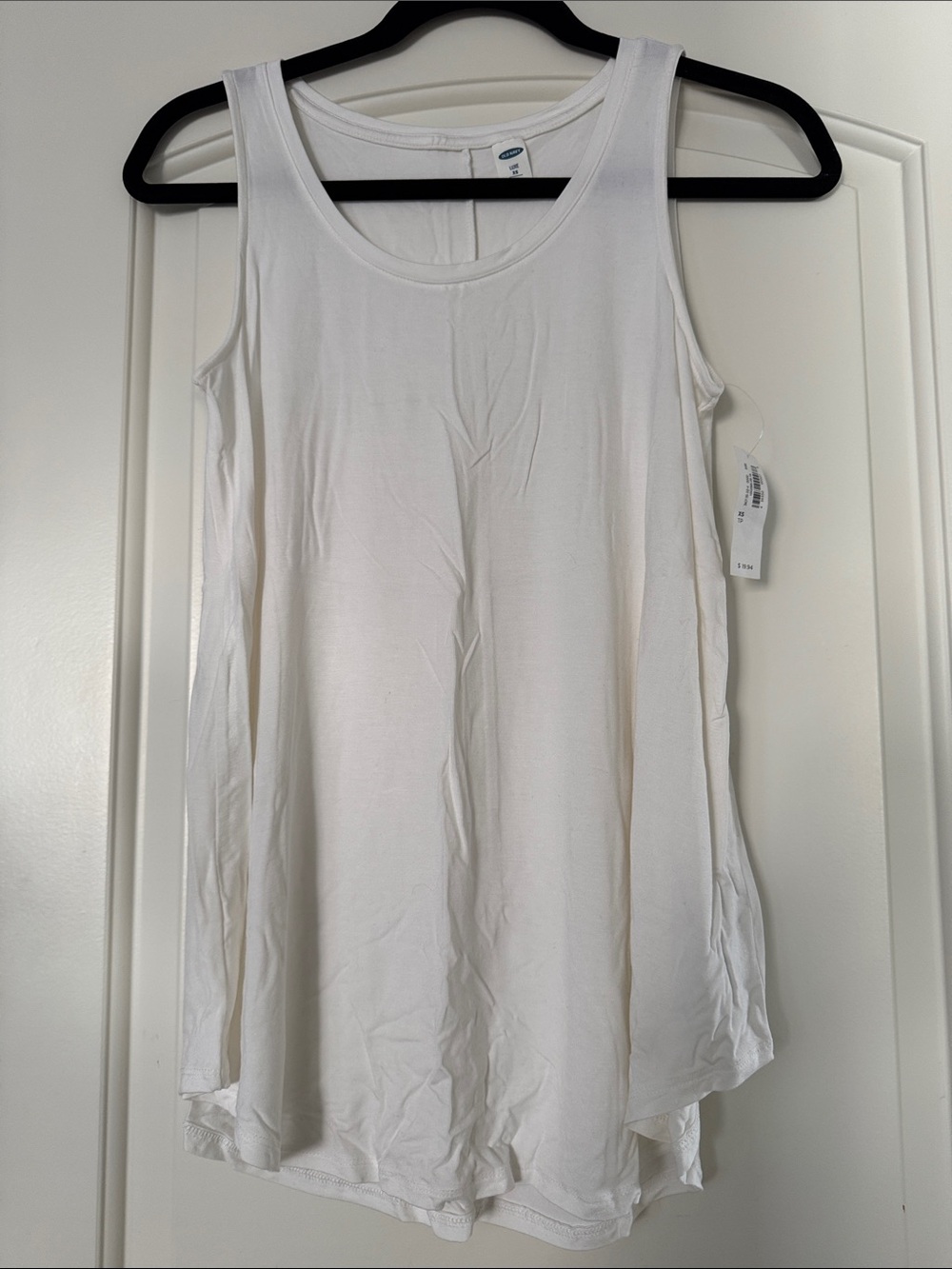 Old Navy White oversized Scoop Neck Tank Top
